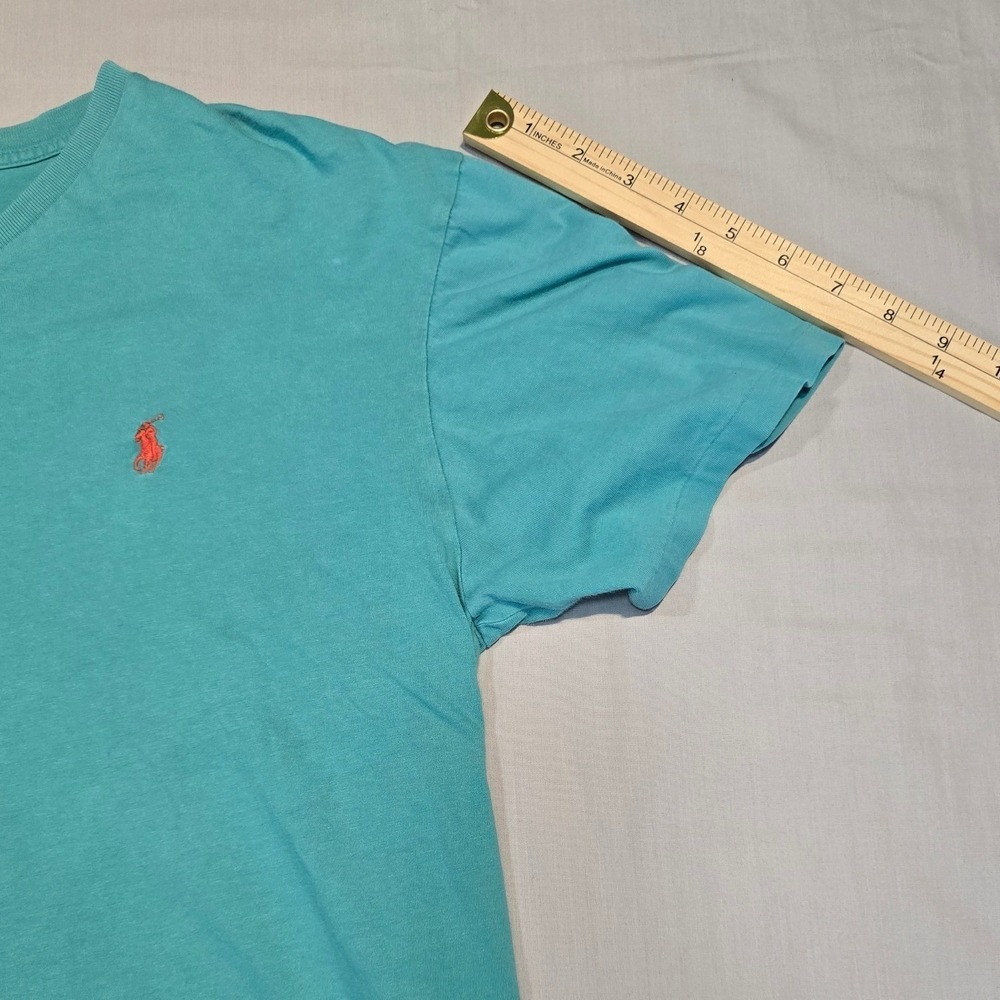 Polo Ralph Lauren V-Neck T-Shirt Bundle 4 Mens (3)L & (1)M Cotton Classic Logo - Picture 12 of 16